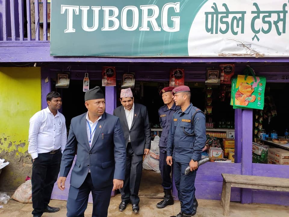 तेह्रथुम जिल्ला सदरमुकाम म्याङलुङ बजार अनुगमन